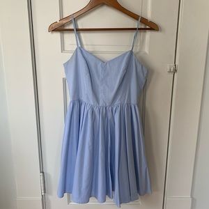 Blue Gingham Skater Dress